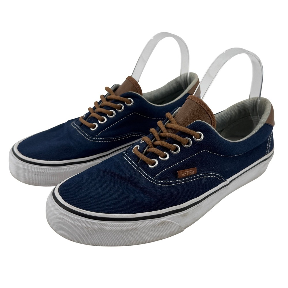 Vans Era 59 C&L‎ Casual Sneakers Dress Blues Men 8/Women 9.5 Canvas & Leather
